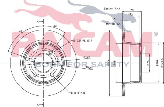 Raicam RD00063 - Тормозной диск autospares.lv