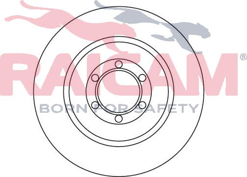 Raicam RD00008 - Тормозной диск autospares.lv