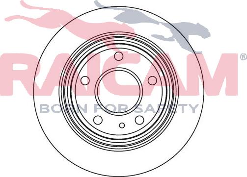 Raicam RD00075 - Тормозной диск autospares.lv