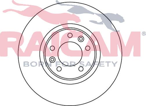 Raicam RD00130 - Тормозной диск autospares.lv