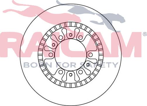 Raicam RD00344 - Тормозной диск autospares.lv