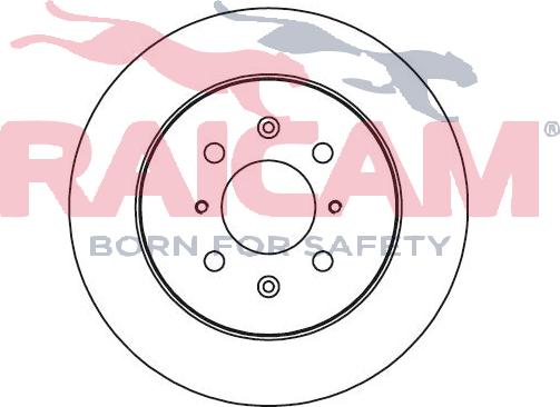 Raicam RD00311 - Тормозной диск autospares.lv