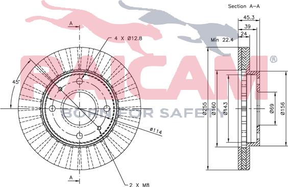 Raicam RD00328 - Тормозной диск autospares.lv