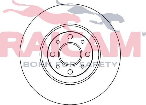 Raicam RD00207 - Тормозной диск autospares.lv