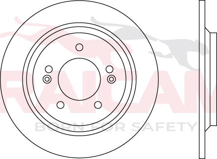 Raicam RD01598 - Тормозной диск autospares.lv