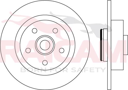 Raicam RD01549 - Тормозной диск autospares.lv