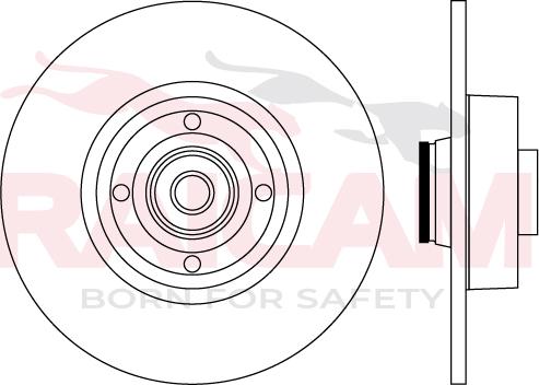 Raicam RD01545 - Тормозной диск autospares.lv