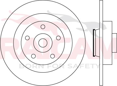 Raicam RD01543 - Тормозной диск autospares.lv