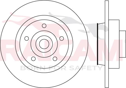 Raicam RD01550 - Тормозной диск autospares.lv