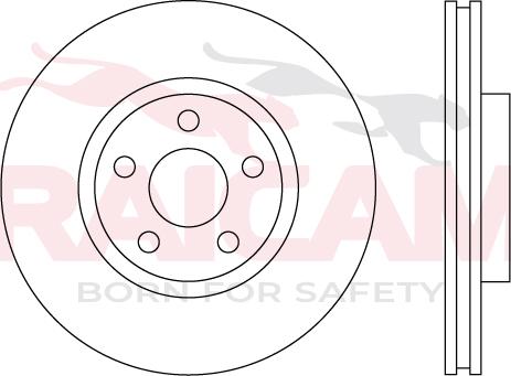 Raicam RD01537 - Тормозной диск autospares.lv