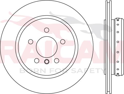 Raicam RD01525 - Тормозной диск autospares.lv