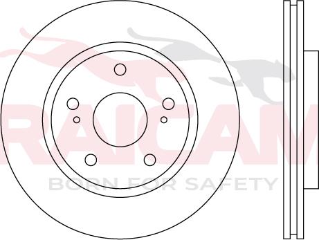 Raicam RD01523 - Тормозной диск autospares.lv