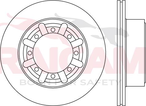 Raicam RD01615 - Тормозной диск autospares.lv