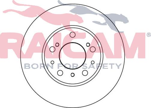 Raicam RD01044 - Тормозной диск autospares.lv