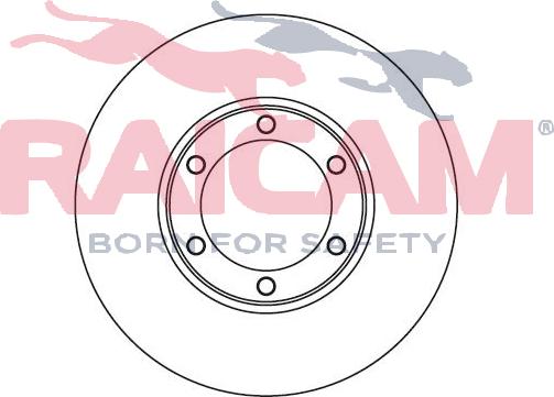 Raicam RD01054 - Тормозной диск autospares.lv