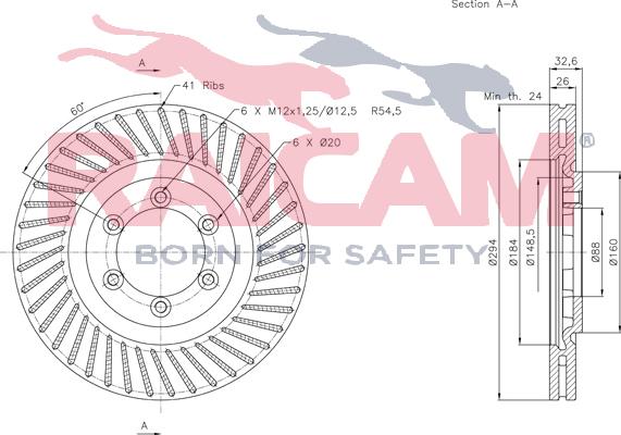 Raicam RD01012 - Тормозной диск autospares.lv