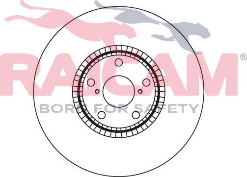 Raicam RD01084 - Тормозной диск autospares.lv