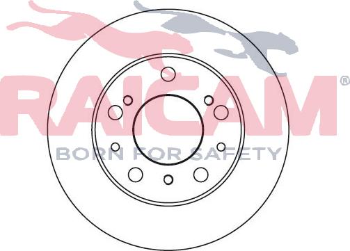 Raicam RD01034 - Тормозной диск autospares.lv