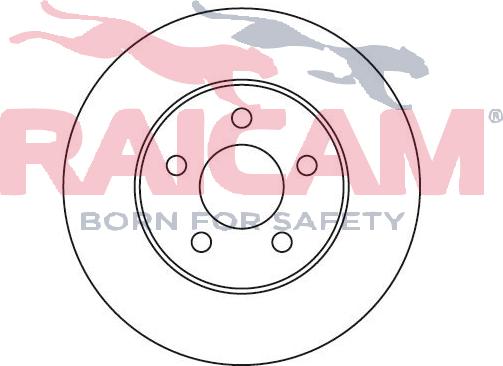 Raicam RD01026 - Тормозной диск autospares.lv