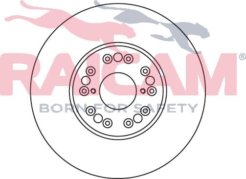 Raicam RD01186 - Тормозной диск autospares.lv