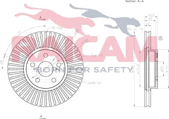 Raicam RD01315 - Тормозной диск autospares.lv