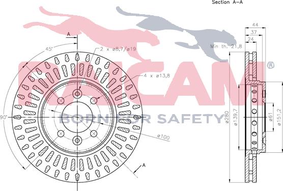 Raicam RD01322 - Тормозной диск autospares.lv