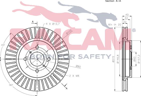 Raicam RD01295 - Тормозной диск autospares.lv