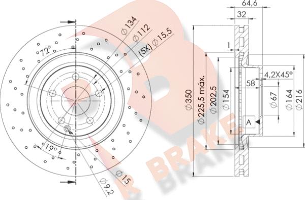 R Brake 78RBD10419 - Тормозной диск autospares.lv