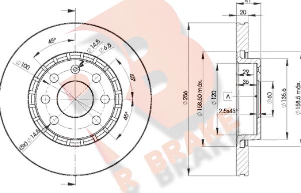 R Brake 78RBD29046 - Тормозной диск autospares.lv