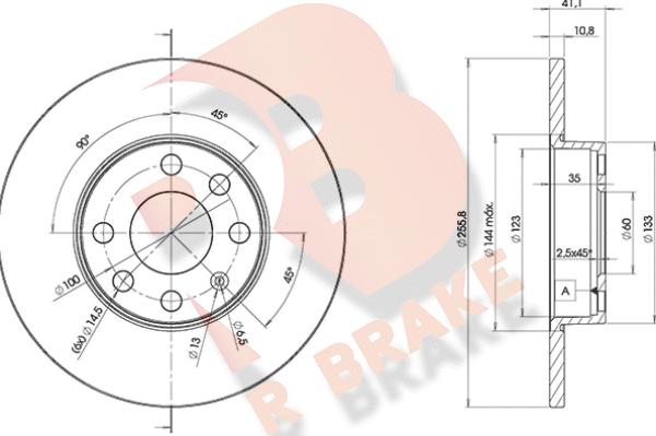 R Brake 78RBD29058 - Тормозной диск autospares.lv