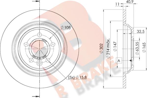 R Brake 78RBD29077 - Тормозной диск autospares.lv