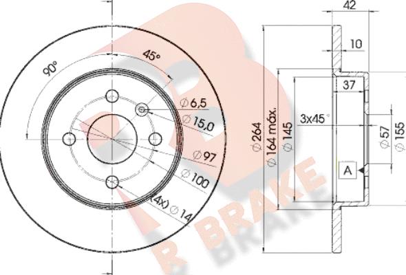 R Brake 78RBD29116 - Тормозной диск autospares.lv