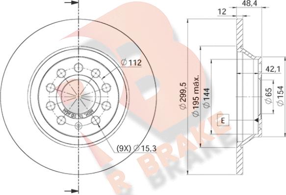 R Brake 78RBD25642 - Тормозной диск autospares.lv