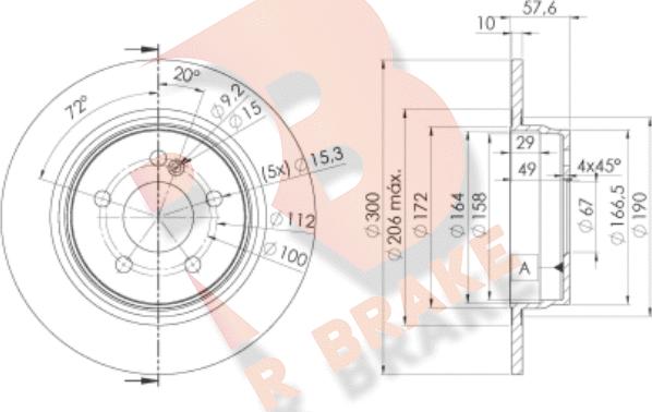 R Brake 78RBD26474 - Тормозной диск autospares.lv