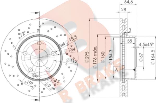 R Brake 78RBD26473 - Тормозной диск autospares.lv