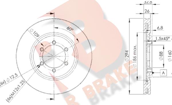 R Brake 78RBD28678 - Тормозной диск autospares.lv