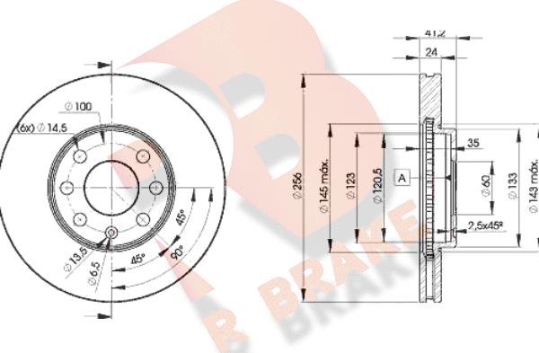 R Brake 78RBD27879 - Тормозной диск autospares.lv