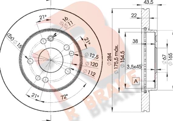 R Brake 78RBD27200 - Тормозной диск autospares.lv