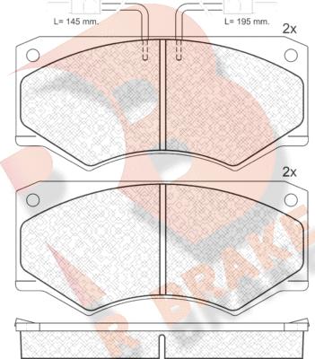 R Brake RB0563 - Тормозные колодки, дисковые, комплект autospares.lv