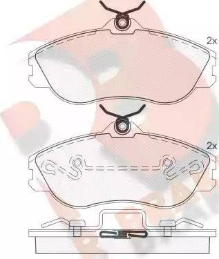 R Brake RB0871 - Тормозные колодки, дисковые, комплект autospares.lv