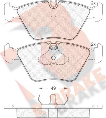 R Brake RB0773 - Тормозные колодки, дисковые, комплект autospares.lv