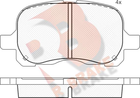 JP Group 4863600319 - Тормозные колодки, дисковые, комплект autospares.lv