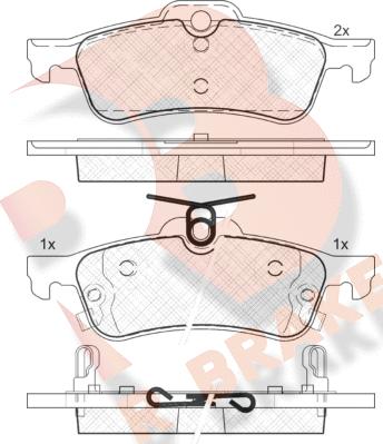 R Brake RB1878 - Тормозные колодки, дисковые, комплект autospares.lv