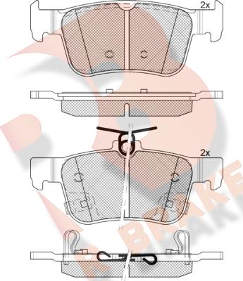 R Brake RB2315-200 - Тормозные колодки, дисковые, комплект autospares.lv