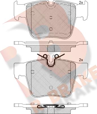 R Brake RB2271 - Тормозные колодки, дисковые, комплект autospares.lv