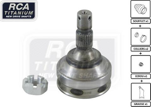 RCA France CI24 - Шарнирный комплект, ШРУС, приводной вал autospares.lv