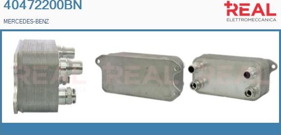 REAL 40472200BN - Масляный радиатор, двигательное масло autospares.lv