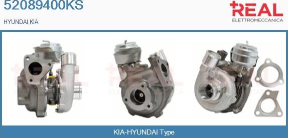 REAL 52089400KS - Турбина, компрессор autospares.lv