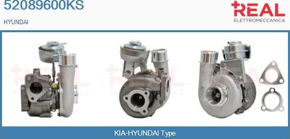 REAL 52089600KS - Турбина, компрессор autospares.lv