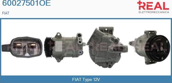 REAL 60027501OE - Компрессор кондиционера autospares.lv